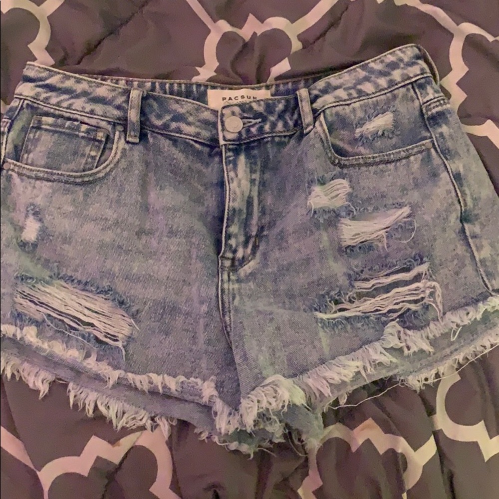 Pacific sunwear high rise shorts